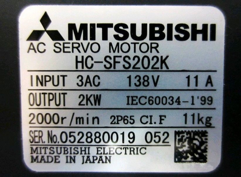 Neuer Mitsubishi SERVOMOTOR HC-SFS202K im Karton HCSFS202K