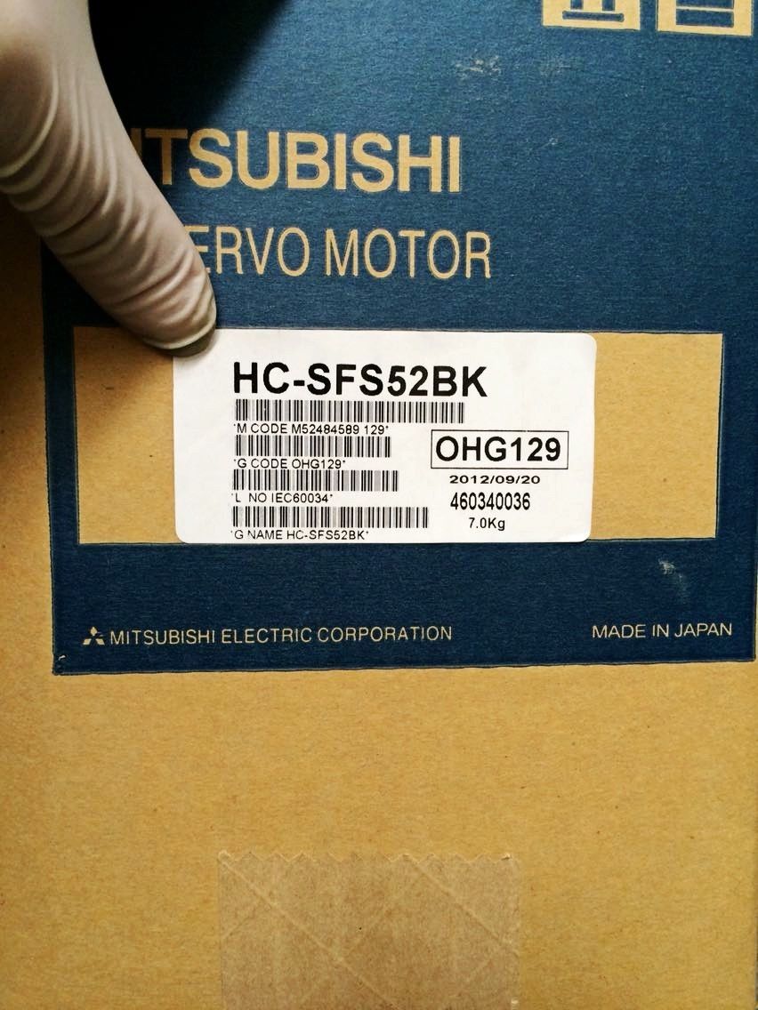 MITSUBISHI HC-sfs52bk AC-Servomotor 126 V 2000 U/min HCSFS52BC