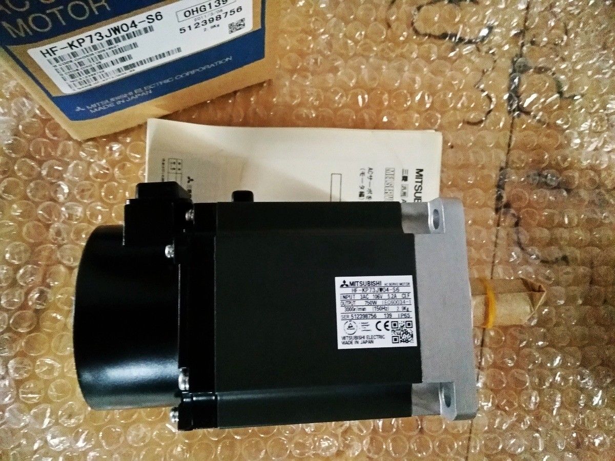 MITSUBISHI 0,75 kW 3000 U/min SERVOMOTOR HF-KP73JW04-S6 HFKP73JW04S6