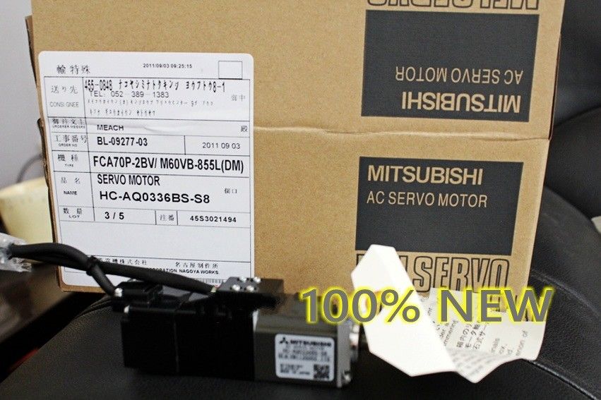 BRANDNEU Mitsubishi Servomotor HC-AQ0336BS-S8 in der Box HCAQ0336BSS8