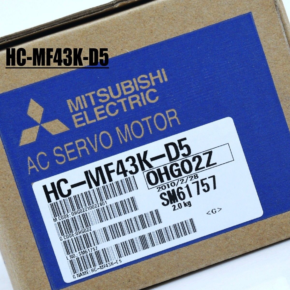 Neuer Mitsubishi Servomotor HC-MF43K-D5 400W