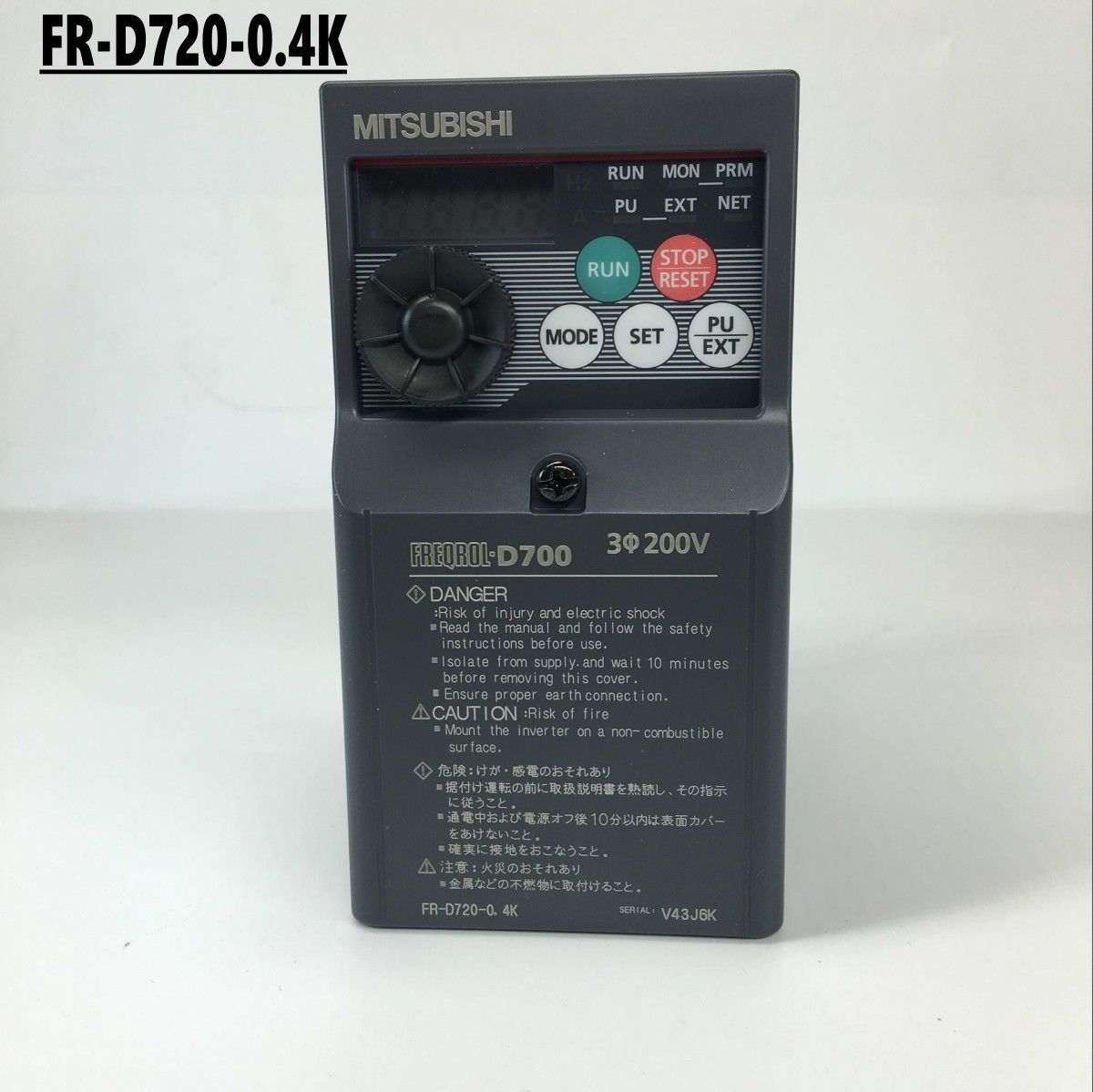 Brandneuer MITSUBISHI Wechselrichter FR-D720-0.4K in Originalverpackung FRD720 0.4K