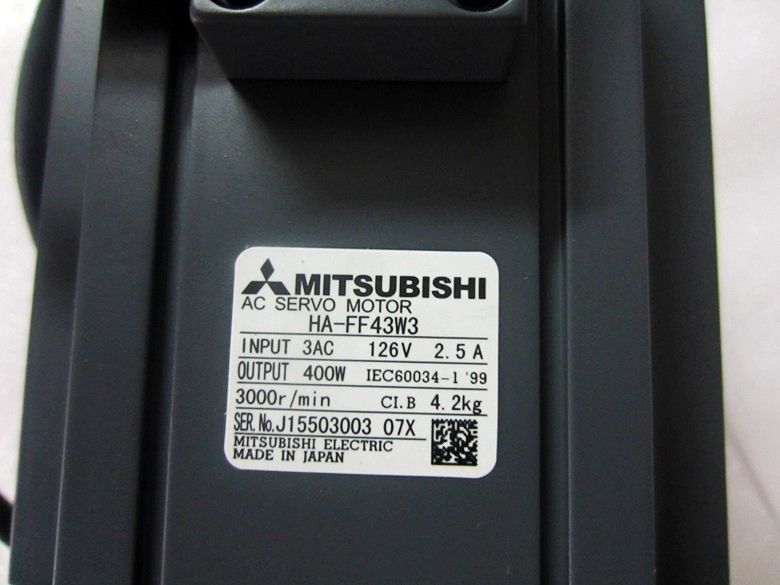 Mitsubishi 400W AC-SERVOMOTOR HA-FF43W3 HAFF43W3