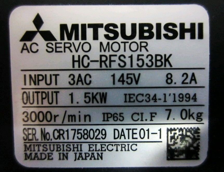 MITSUBISHI SERVO MOTOR HC-RFS153 HC-RFS153B HC-RFS153BK HCRFS153BK NEW in box