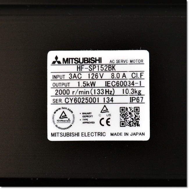 Neuer MITSUBISHI SERVOMOTOR HF-SP152BK im Karton HFSP152BK