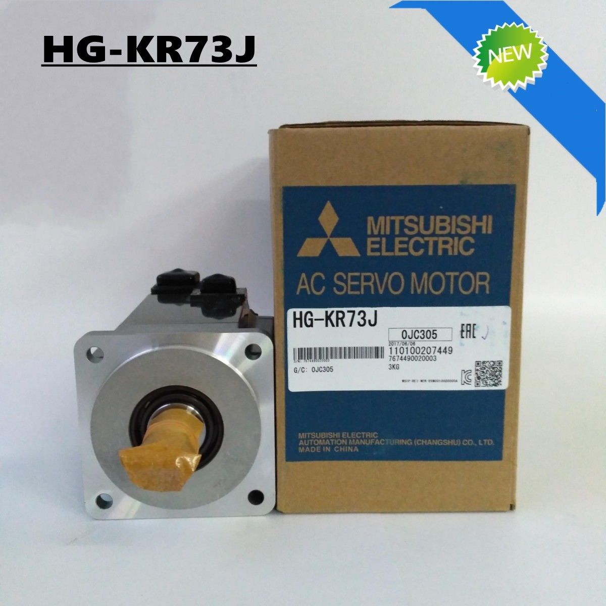 Nagelneuer Mitsubishi Servomotor HG-KR73BJ IM KASTEN