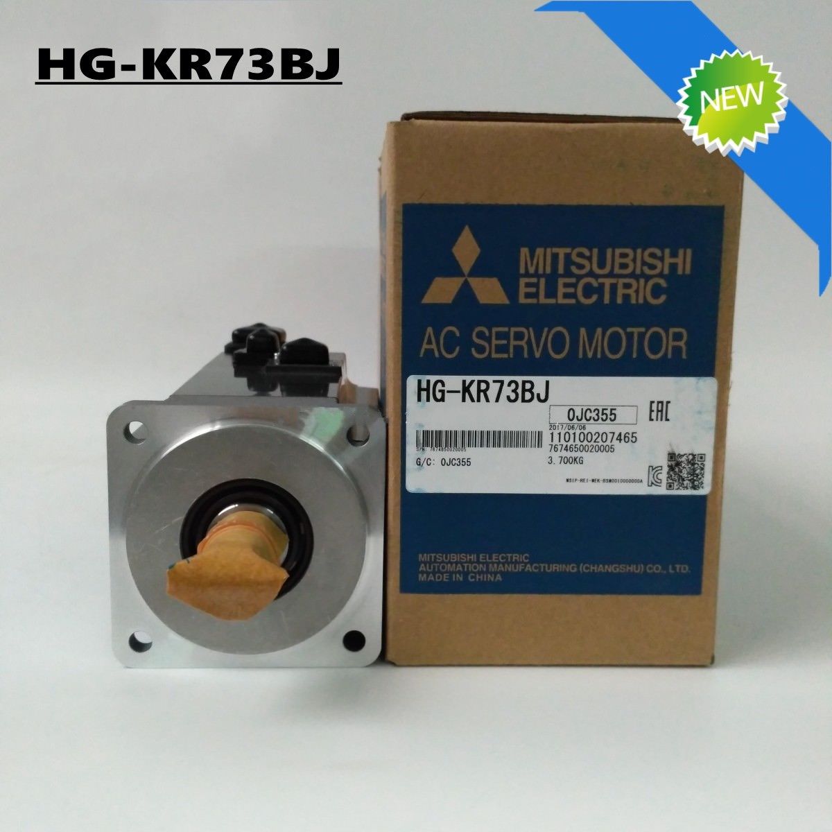 Nagelneuer Mitsubishi Servomotor HG-KR73BJ IM KASTEN