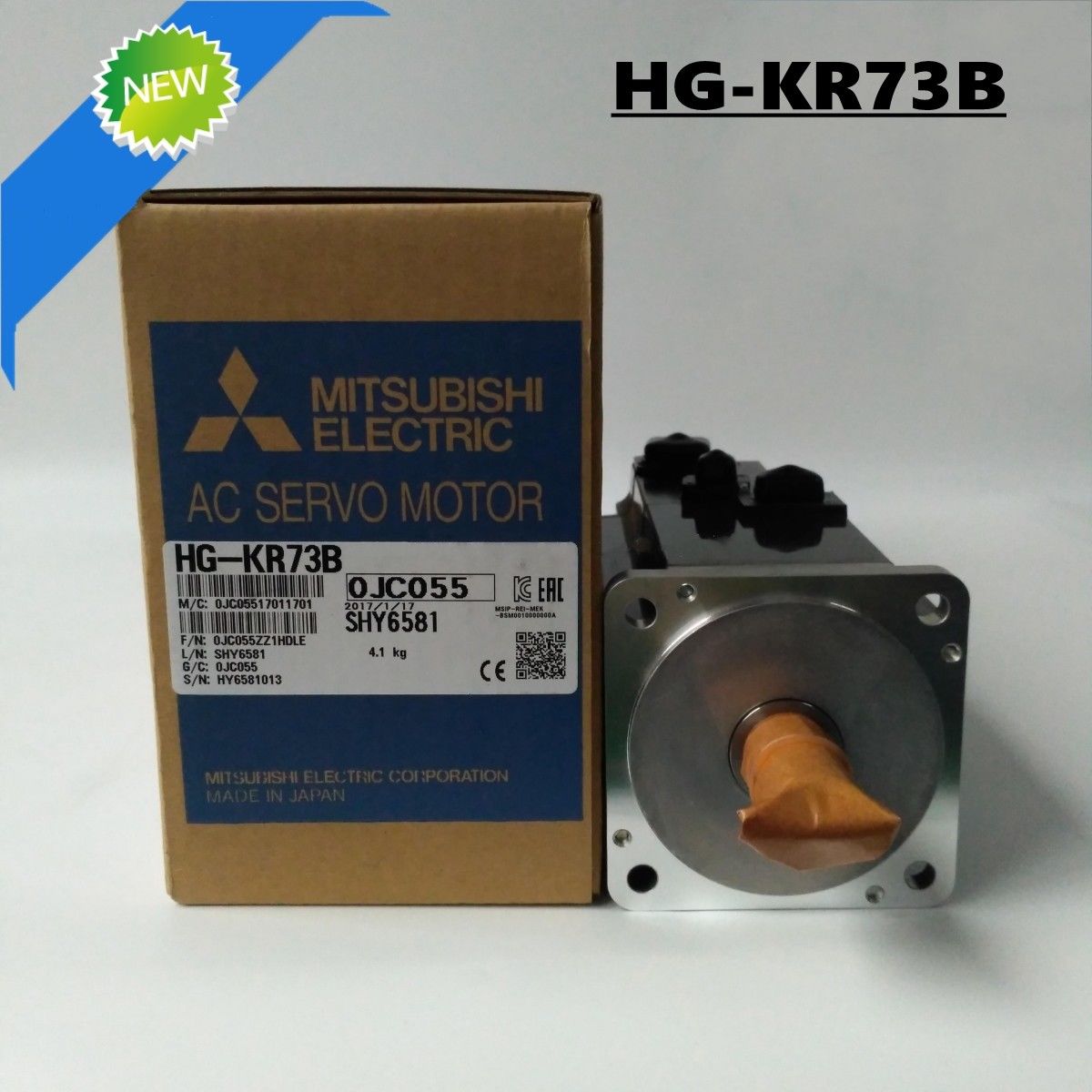 Nagelneuer Mitsubishi Servomotor HG-KR73BJ IM KASTEN