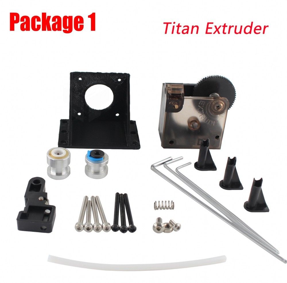 Free shipping Titan Extruder Full Kit with NEMA 17 Stepper Motor for 3D Printer