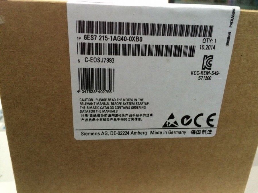 New Siemens 6ES7215-1AG40-0XB0 6ES7 215-1AG40-0XB0 In Box