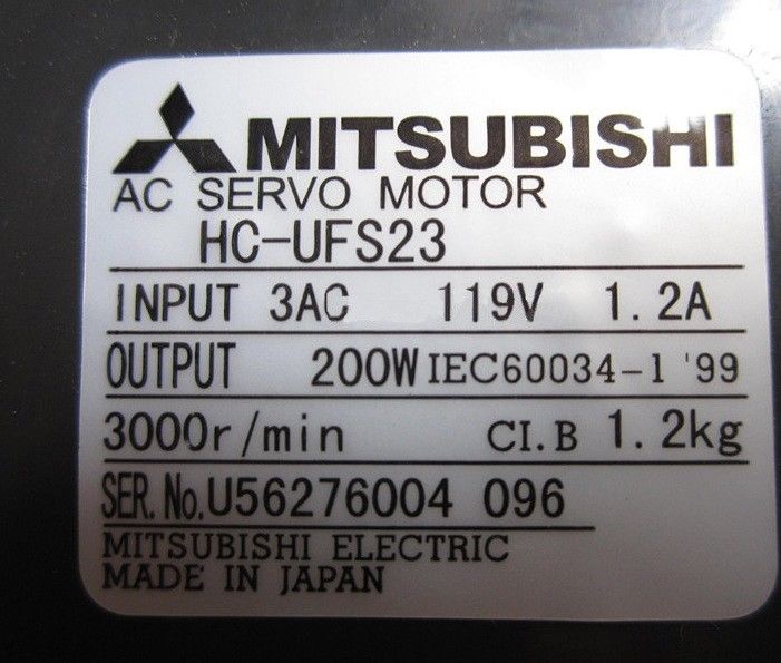 Brandneuer Mitsubishi Servomotor HC-UFS23K SRVMTR200W SCHLÜSSEL