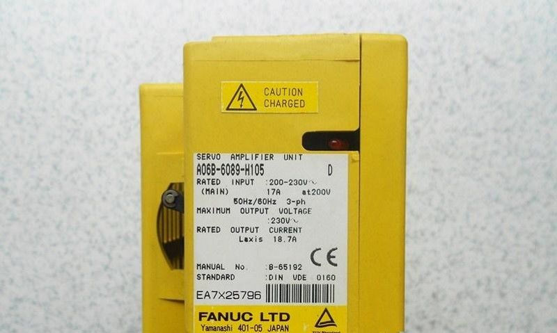 USED 100% TESTED A06B-6089-H105 FANUC A06B-6089-H105 SERVO AMPLIFIER UNIT