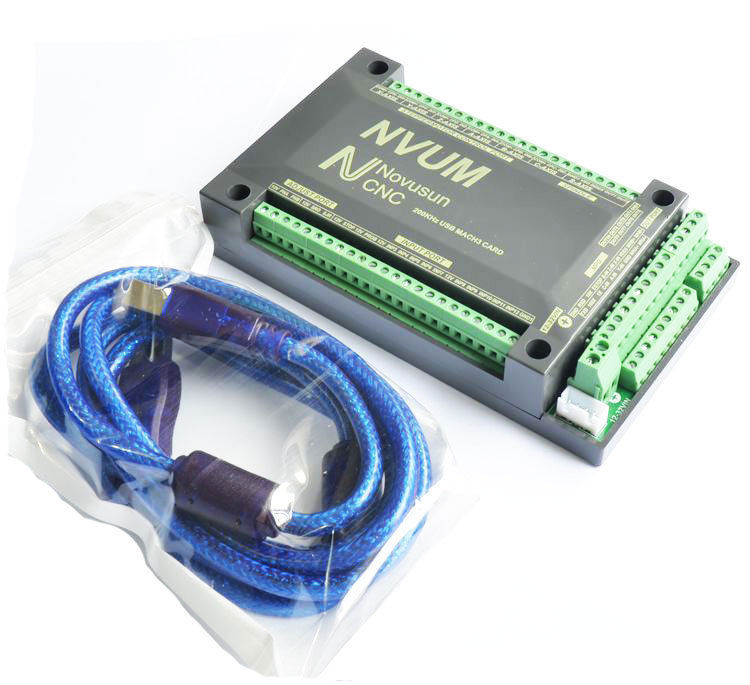 NVUM 6 Axis CNC Controller MACH3 USB Interface Board Card 200KHz for Stepper Mot