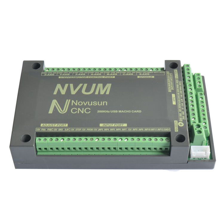 NVUM 6 Axis CNC Controller MACH3 USB Interface Board Card 200KHz for Stepper Mot