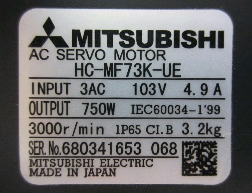 MITSUBISHI SERVO MOTOR HC-MF73K-UE NEW in box HCMF73KUE