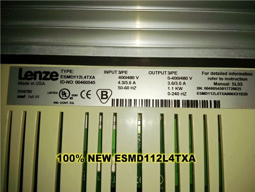 Original Lenze Frequenzumrichter 1,1KW 380V ESMD112L4TXA in Neuverpackung